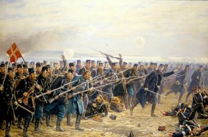 1864n年4月18日、Dybblでの第8旅団攻撃 作： Vilhelm Rosenstand